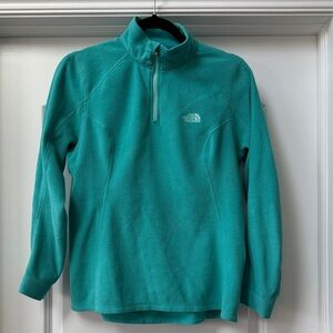 The North Face Women's Teal Zip-Up Fleece